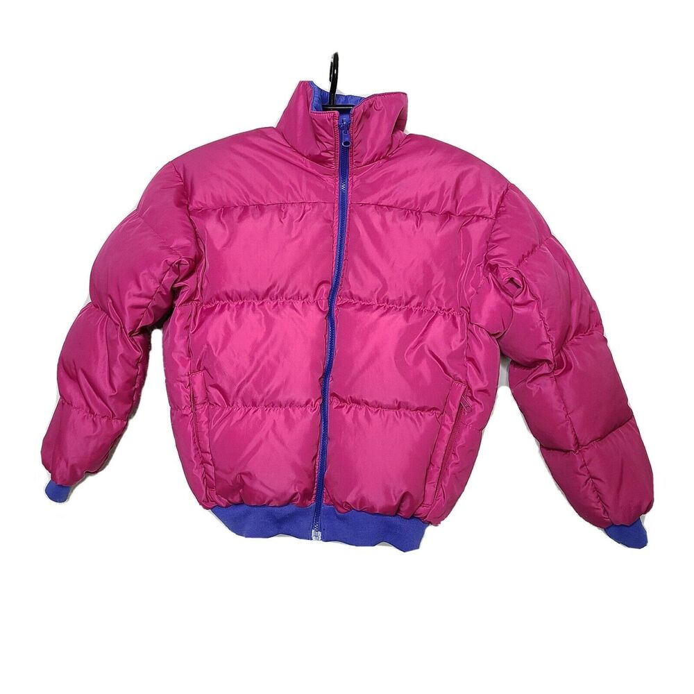 Vintage Columbia Womens L Coat Reversible Puffer